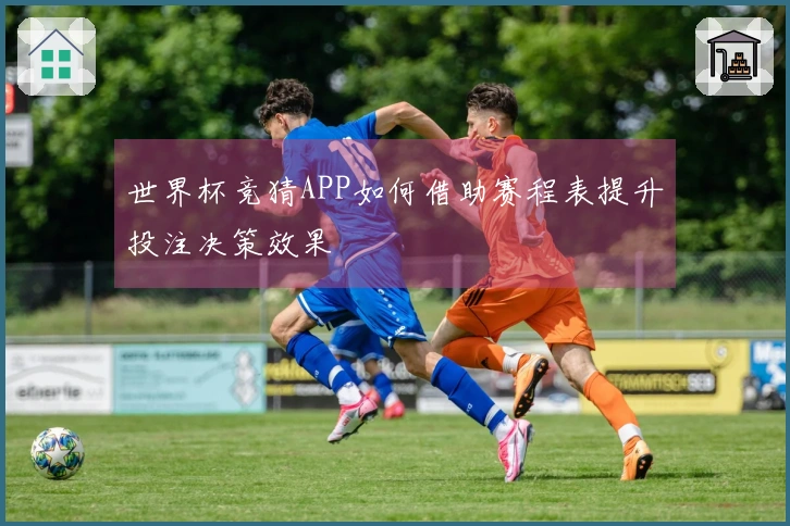 世界杯竞猜APP如何借助赛程表提升投注决策效果